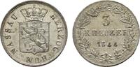 Nassau 3 Kreuzer Adolph 1839-1866 -