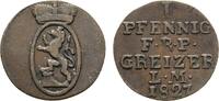 Reuss, ältere Linie zu Obergreiz Cu Pfennig Heinrich XIX. 1817-1836 -