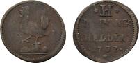 Sachsen-Meiningen Cu Heller Bernhard 1680-1706 -