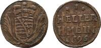 Sachsen-Meiningen Cu Heller Bernhard 1680-1706 -