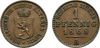 Reuss, ältere Linie zu Obergreiz Cu Pfennig Heinrich XXII. 1859-1902 -