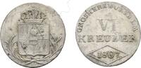 Würzburg, Großherzogtum 6 Kreuzer Ferdinand von Österreich 1806-1814 -