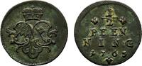 Würzburg, Bistum Cu 1/2 Pfennig Adam Friedrich von Seinsheim 1755-1779 -