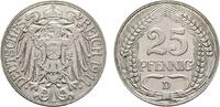 Kleinmünzen 25 Pfennig 1911 D UNC-