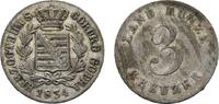 Sachsen-Coburg-Gotha 3 Kreuzer Ernst I. 1826-1844 -