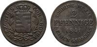 Sachsen-Coburg-Gotha Cu 2 Pfennig Ernst I. 1826-1844 -