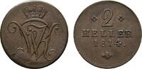 Hessen-Kassel Cu 2 Heller Wilhelm I. 1803-1821 -