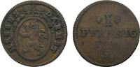 Hessen-Darmstadt Cu Pfennig Ludwig X. 1790-1806 -