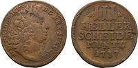 Hessen-Kassel Cu 3 Heller Friedrich I. 1730-1751 -