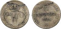 Württemberg 6 Kreuzer Wilhelm I. 1816-1864 -