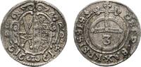 3 Pfennig 1661 CR Dresden Sachsen-Albertinische Linie Johann Georg II. 1656-1680 Kl. Schrötlingsfehler, sehr schön +