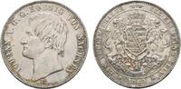 Taler 1862 B Sachsen-Albertinische Linie Johann 1854-1873 Winz. Randfehler, fast vorzüglich