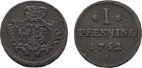 Sayn-Altenkirchen Cu Pfennig Karl Wilhelm Friedrich von Brandenburg-Ansbach 1712-1757 -
