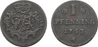 Sayn-Altenkirchen Cu Pfennig Karl Wilhelm Friedrich von Brandenburg-Ansbach 1712-1757 -