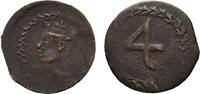 Freising, Bistum Kipper Cu 4 Heller Veit Adam von Gebeck 1618-1651 -