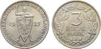 3 Reichsmark 1925 A   Vorzüglich - Stempelglanz