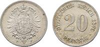 Kleinmünzen 20 Pfennig 1876 F CH UNC