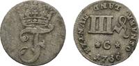 3 Pfennig 1766 C Hannover Osnabrück, Bistum Friedrich von York 1764-1802 Sehr schön