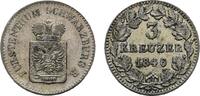 3 Kreuzer 1846 Schwarzburg-Rudolstadt Friedrich Günther 1807-1867 Sehr schön