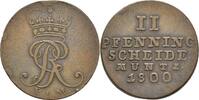 Braunschweig-Calenberg-Hannover Cu 2 Pfennig Georg III. 1760-1820 -