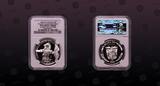 PANAMA, KM# 104 , Silver, 5 Balboas, 1985, Proof, Discovery of the Pacific Ocean. Rare type. Graded Superb Gem Proof by NGC! Hig