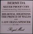 BERMUDA, KM# 28a , Silver, 1 Dollar, 1981, Proof, Prince Charles & Lady Diana. Coin housed in Original Mint capsule! Coin in exc