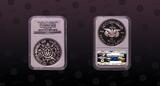 YEMEN ARAB REPUBLIC, KM# 28, Silver, 10 Riyals/Rials, AH1395-1975, Proof, Montreal Olympics - Olympic Logo in center. Very rare