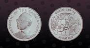 GAMBIA 20 Dalasis GAMBIA, KM# 35 , Silver, 20 Dalasis, 1994, Proof, Subject: FIFA 1994. Coin in excellent condition! -