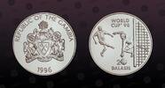 GAMBIA 20 Dalasis GAMBIA, KM# 51 , Silver, 20 Dalasis, 1996, Proof, FIFA 1998. Coin housed in Original Mint capsule! Coin in excellent condition! -