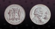 10 Dollars 1977 JAMAICA JAMAICA, KM# 74a , Silver, 10 Dollars , 1977, Proof, Admiral George Rodney. Coin in excellent condition! 