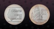 ARUBA 25 Florin ARUBA , KM# 10 , Silver, 25 Florin, 1992, Proof, Olympics 1992 - Windsurfer. Coin in excellent condition! -