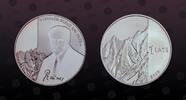 LATVIA 1 Lats LATVIA, KM# 68 , Silver, 1 Lats, 2005, Proof, Janis Plieksans Rainis. Coin in excellent condition! -