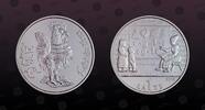LATVIA 1 Lats LATVIA, KM# 111 , Silver, 1 Lats, 2010, Proof, The Latvian ABC book Obv. Cock Rev. Teacher and students. Coin housed in Original -
