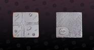LATVIA 1 Lats LATVIA, KM# 120 , Silver, 1 Lats, 2011, Proof, Aleksandrs Caks. Shape: Square. Coin housed in Original Mint capsule! Coin in exc -