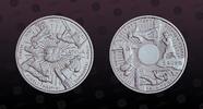 LATVIA 5 Euro LATVIA, KM# 163, Silver, 5 Euro, 2014, Proof, Destiny of Time. Coin housed in Original Mint capsule! Coin in excellent condition -