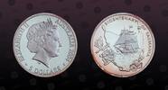 AUSTRALIA 5 Dollars AUSTRALIA, KM# 728 , Silver, 5 Dollars , 2004, Proof, Bicentenary of Tasmania. Coin in excellent condition! -