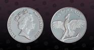 AUSTRALIA 10 Dollars AUSTRALIA, KM P2 , Silver, 10 Dollars , 1990, Proof, Sulpher-crested cockatoo. Silver Piefort. Double Thickness. Weight: 40 gram -