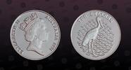 AUSTRALIA 10 Dollars AUSTRALIA, KM P3 , Silver, 10 Dollars , 1991, Proof, Jabiru storck. Silver Piefort. Double Thickness. Weight: 40 grams. Nice coi -