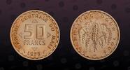 MALI 50 Francs MALI, KM# E1 , Nickel-Brass, 50 Francs, 1975, Specimen, Nice Essai in excellent condition! -