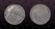 8 Reales 1810 MEXICO MEXICO, KM# 110  , Silver, 8 Reales, 1810, Mint Strike,  Bust of Ferdinand VII. Scarce silver coin! 
