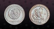 25 Pesos 1992 MEXICO MEXICO, KM# 554 , Silver, 25 Pesos, 1992, Proof, Eagle warrior. Coin housed in Original Mint Capsule! Coin in excellent cond...