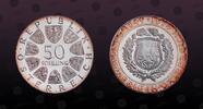 AUSTRIA 50 Shilling AUSTRIA, KM# 2920 , Silver, 50 Shilling , 1974, Proof, 125th Anniversary - Austrian Police Force. Coin in excellent condition! -