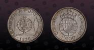 MOZAMBIQUE, KM# 70 , Silver, 10 Escudos, 1938, Mint Strike, Lettering Colonia de Mocambique. Nice silver coin in NGC Scratch