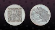 AUSTRIA 100 Schilling AUSTRIA, KM# 2935 , Silver, 100 Schilling , 1977, Proof, 900th Anniversary - Hohensalzburg Fortress. Coin in excellent condition -