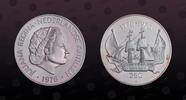 NETHERLANDS ANTILLES 25 Gulden NETHERLANDS ANTILLES , KM# 15 , Silver, 25 Gulden, 1976, Proof, U.S. Bicentennial - Sailing ship Andrew Doria. Nice silver proof -
