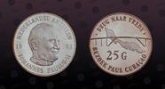 NETHERLANDS ANTILLES 25 Gulden NETHERLANDS ANTILLES , KM# 39 , Silver, 25 Gulden, 1990, Proof, Pope John Paul II. Scarce type. Seldom seen on auctions! Coin in -