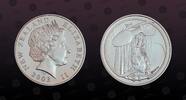 NEW ZEALAND 1 Dollar NEW ZEALAND , KM# 250 , Silver, 1 Dollar, 2003, Proof, Lord of the Rings - Mirror of Galadriel. Scarce and popular type! Highly -