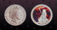 NEW ZEALAND 1 Dollar NEW ZEALAND , KM# 252 , Silver, 1 Dollar, 2003, Proof, Lord of the Rings - Bridge of Kazad-Dum. Scarce and popular type! Highly -