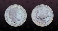 NEW ZEALAND 5 Dollars NEW ZEALAND , KM# 133a , Silver, 5 Dollars, 2004, Proof, Chatham Island Taiko. Scarce type! Seldom seen on auctions! Coin housed -