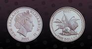 NEW ZEALAND 1 Dollar NEW ZEALAND , KM# 153 , Silver, 1 Dollar, 2005, Proof, Rowi - Kiwi. Very rare silver proof coin! Highly popular type! Hard to ge -